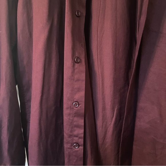 pronto uomo maroon men’s button down - Picture 2 of 5